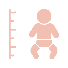 Baby growth chart icon